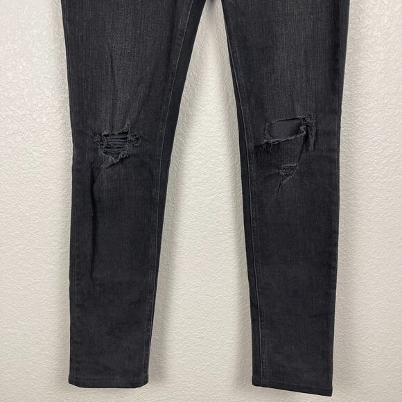 Rag & Bone Skinny Denim Jeans Rock w/ Holes Size 27 Distressed Grunge Emo - Picture 7 of 16